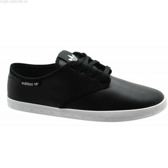 Adidas Originals Adria Plimsole Womens Trainers Black Leather Lace M20740 SHOES - Picture 1 of 7